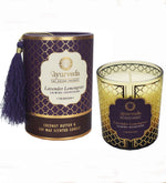 Lavender Lemongrass Ayurveda Scented Candle by Song of India — lifestyle candle setting