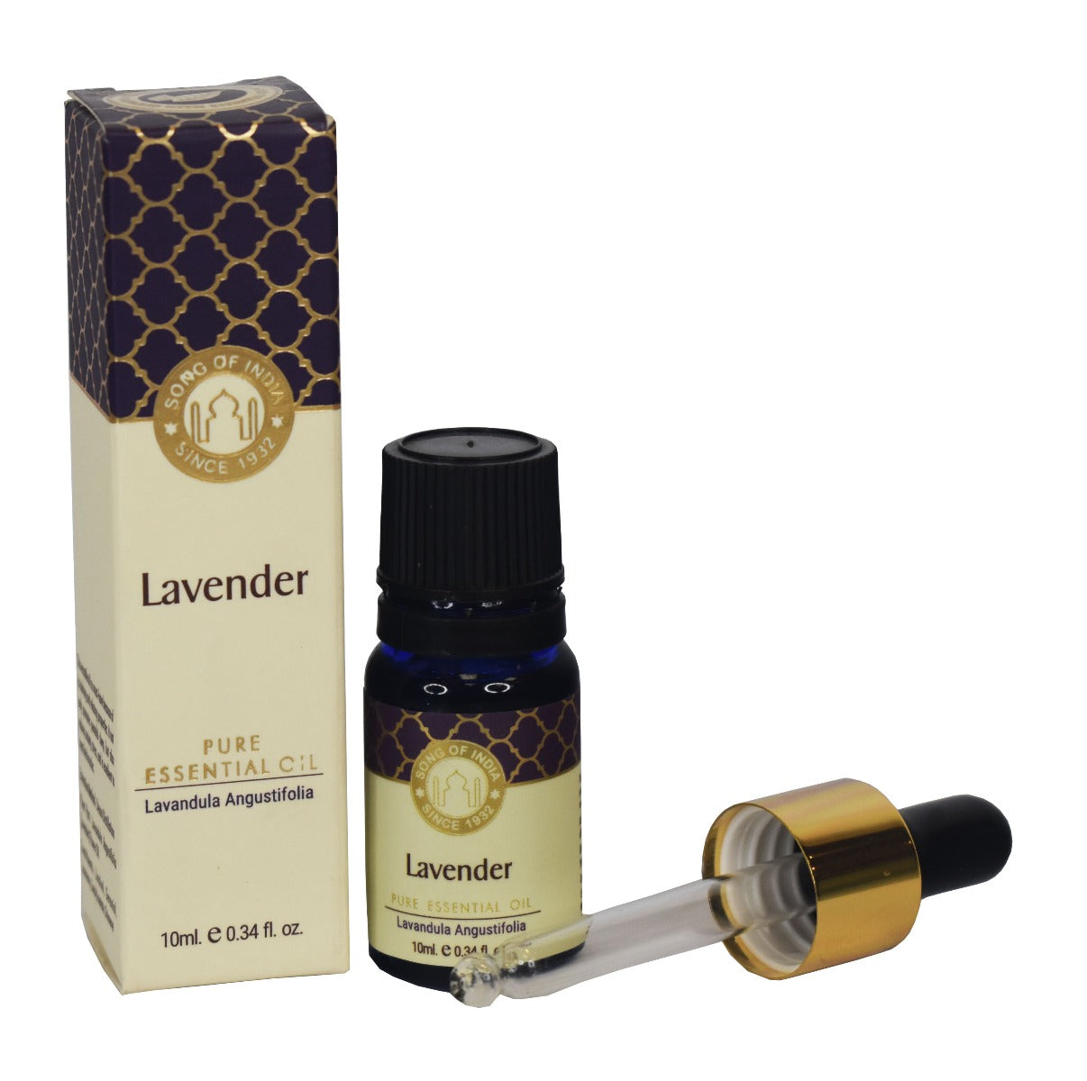 Lavender Pure Essential Oil by Song of India — primary fragrance oil bottle image