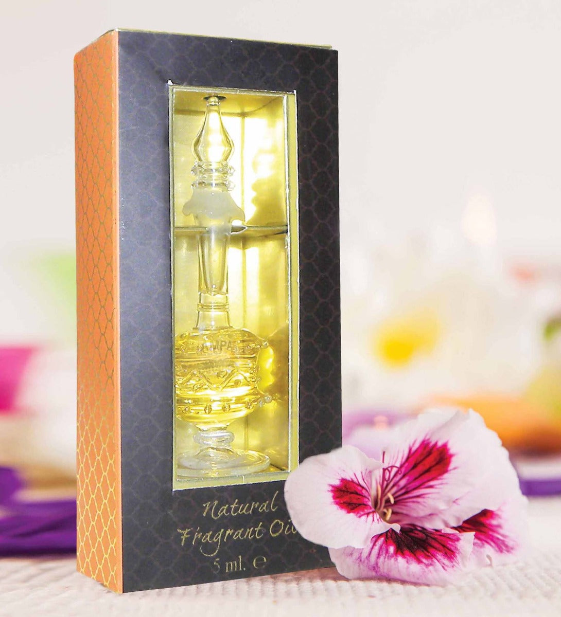 Jasmine Orient Attar — Hand-Blown Bottle by Song of India — primary perfume product image