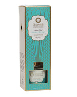 Aqua Oud Ayurveda Reed Diffuser by Song of India — diffuser packaging and label detail