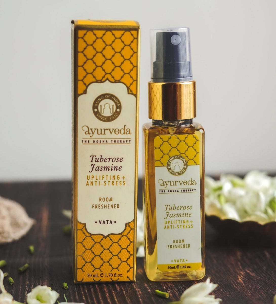 Tuberose Jasmine Ayurveda Room Spray by Song of India — primary product image