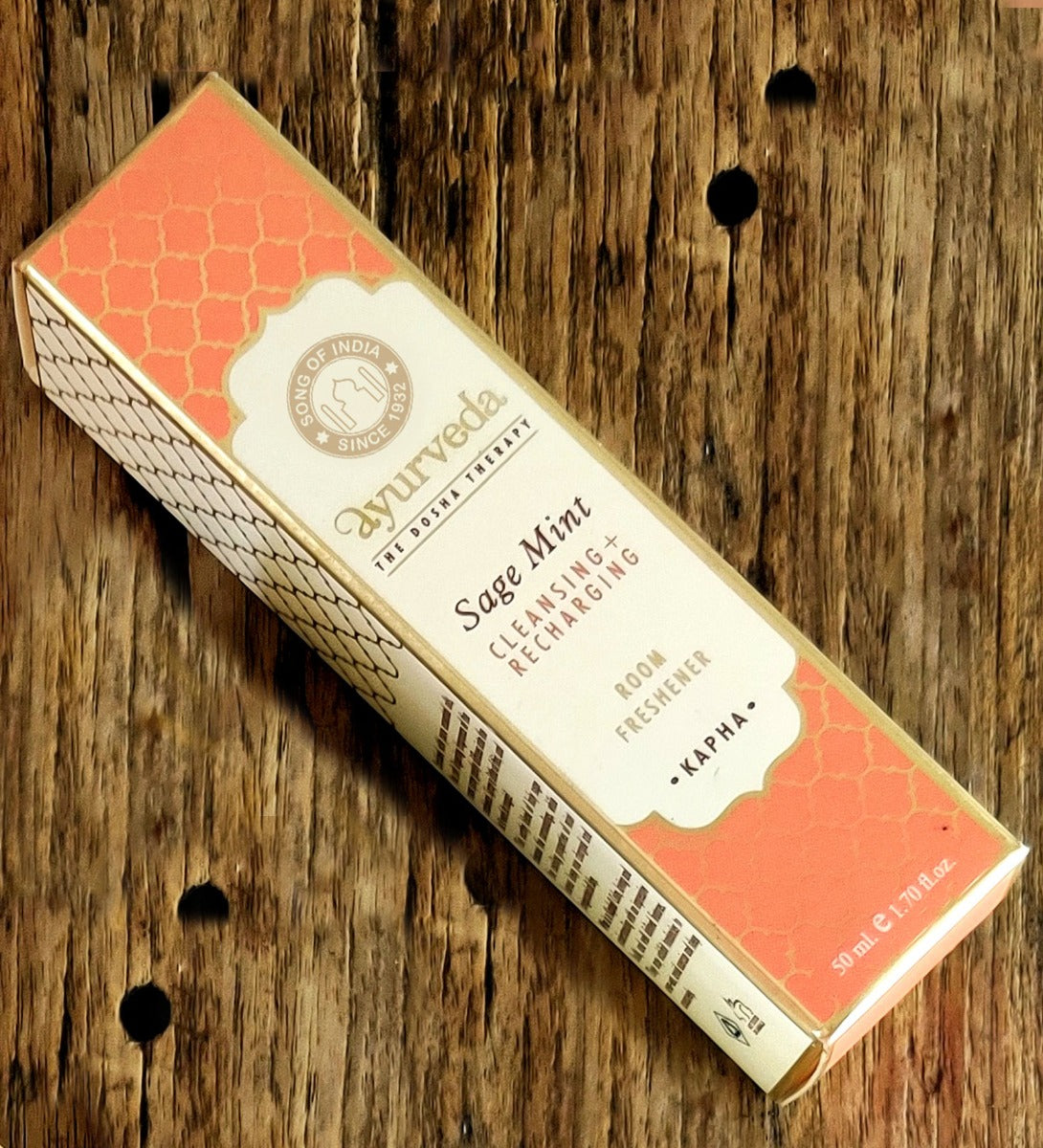 Sage Mint Ayurveda Room Spray by Song of India — product close-up detail