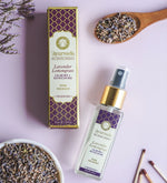Lavender Lemongrass Ayurveda Room Spray by Song of India — product packaging detail