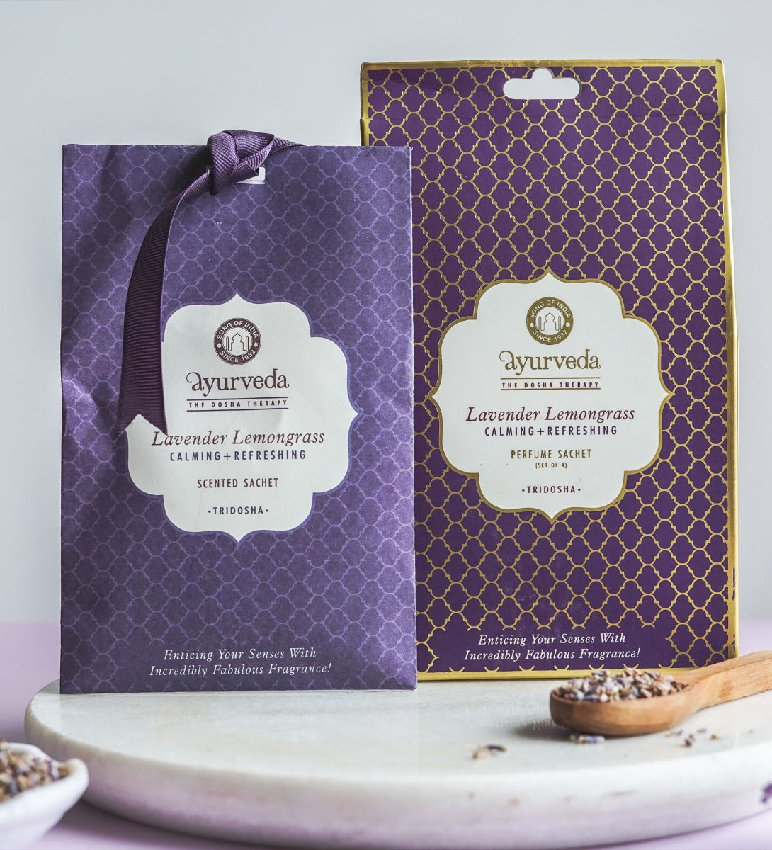Lavender Lemongrass Scented Sachet by Song of India — primary scented sachet product image