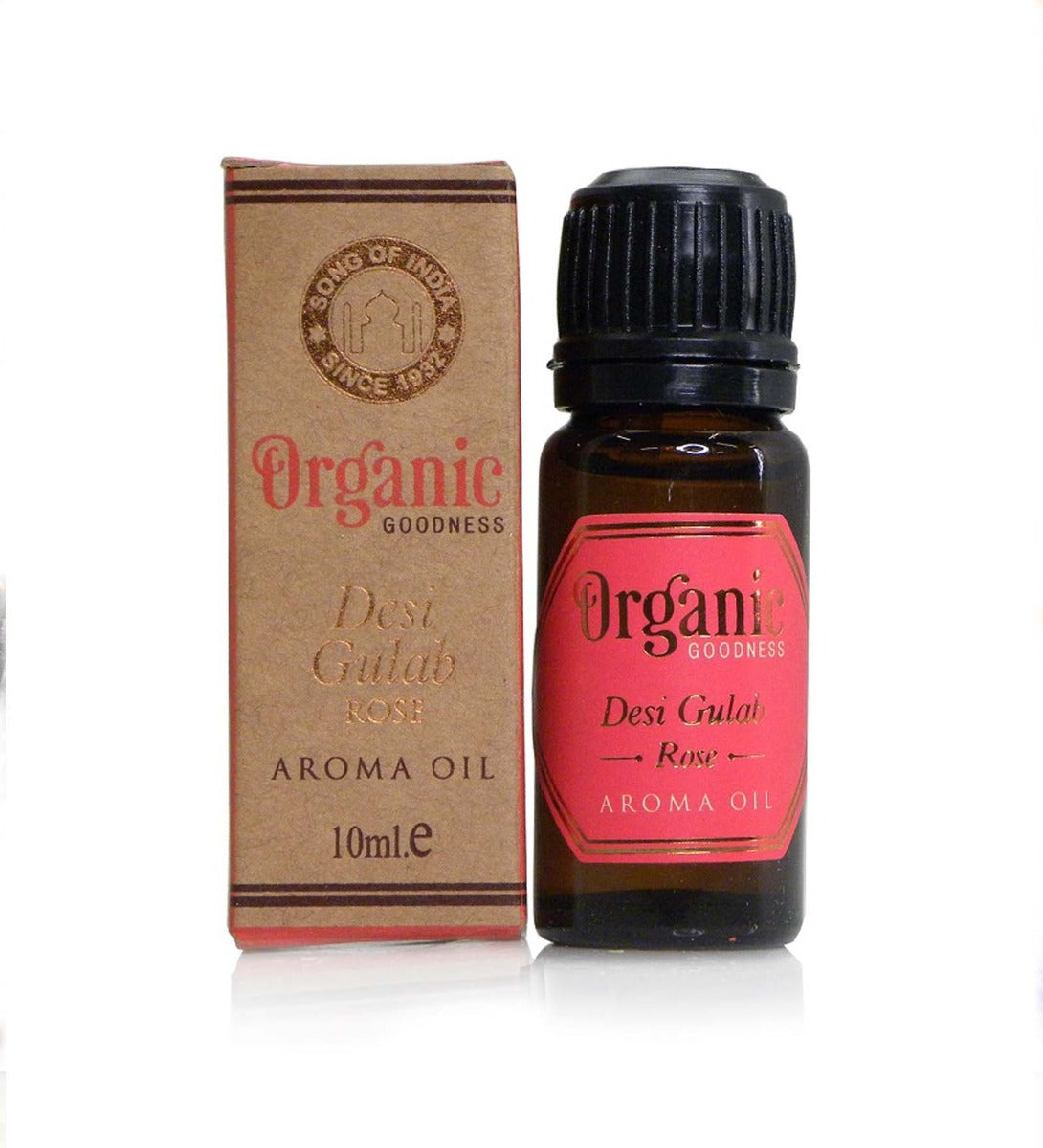 Desi Gulab - Rose Aroma Oil by Song of India — oil bottle and packaging detail