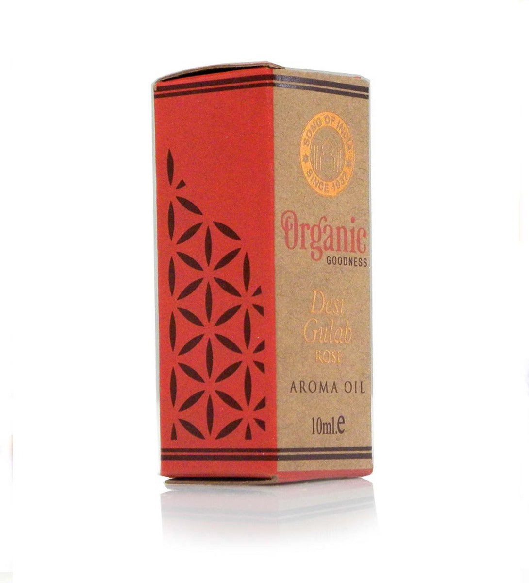 Desi Gulab - Rose Aroma Oil by Song of India — dropper or bottle label detail