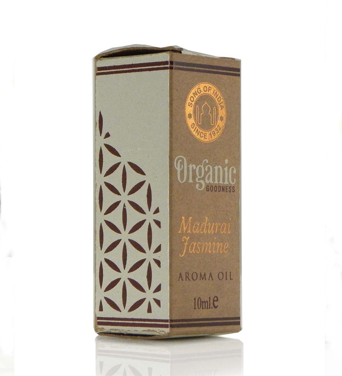 Madurai Jasmine Aroma Oil by Song of India — dropper or bottle label detail