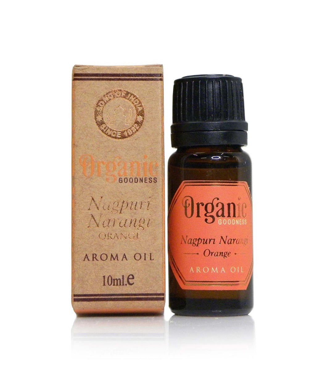 Nagpuri Narangi - Orange Aroma Oil by Song of India — oil bottle and packaging detail