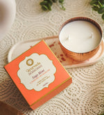Sage Mint Scented Candle by Song of India — soy wax candle jar and packaging detail