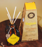 Mysore Chandan - Sandalwood Reed Diffuser by Song of India — reed diffuser bottle and reeds detail