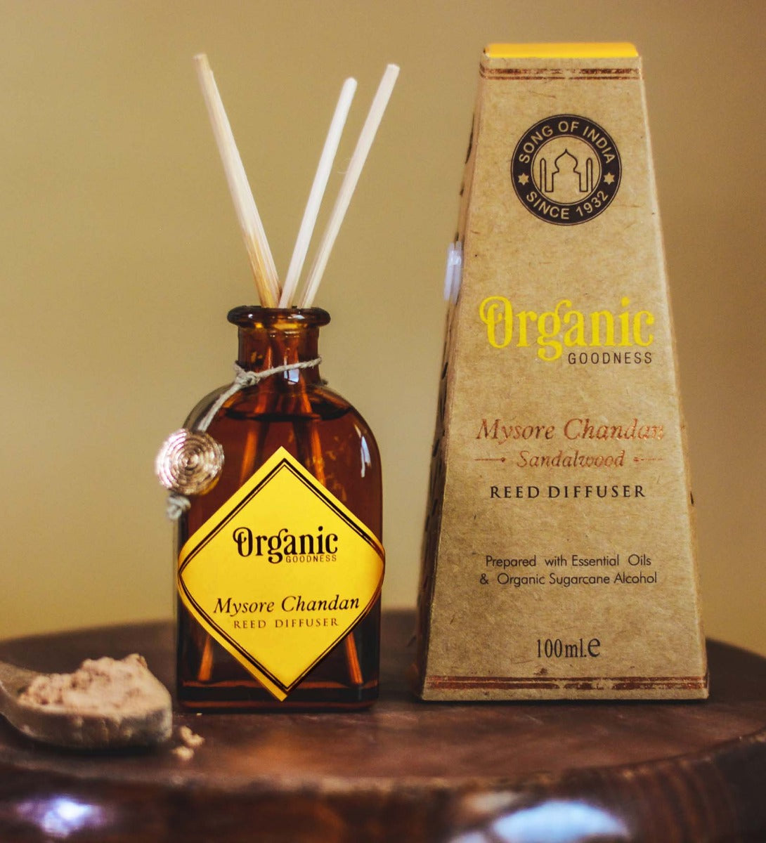 Mysore Chandan - Sandalwood Reed Diffuser by Song of India — primary reed diffuser product image