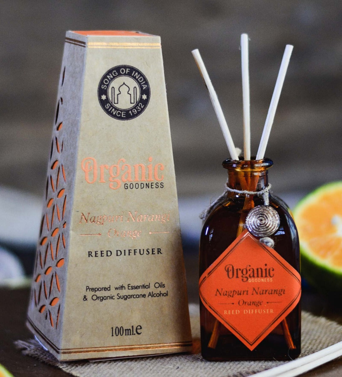 Nagpuri Narangi - Orange Reed Diffuser by Song of India — primary reed diffuser product image