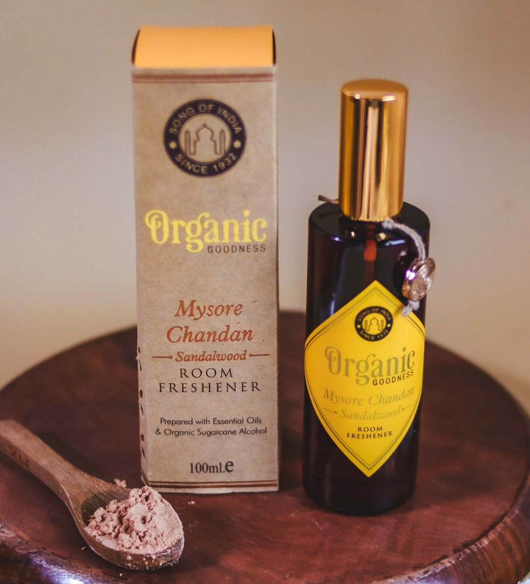Mysore Chandan - Sandalwood Room Spray by Song of India — product packaging detail
