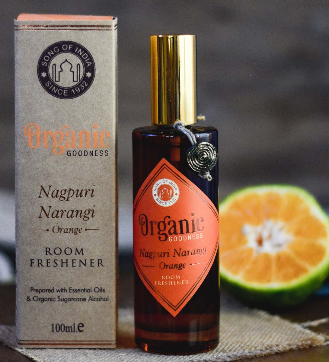 Nagpuri Narangi - Orange Room Spray by Song of India — product packaging detail
