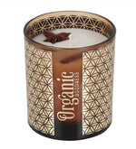 Lemongrass & Spice Organic Smudge Candle by Song of India — candle fragrance and label detail