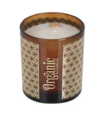 Palo Santo & Cedar Organic Smudge Candle by Song of India — candle fragrance and label detail
