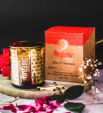 Rose & Geranium Organic Smudge Candle by Song of India — primary soy wax candle product image