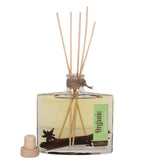 Lemongrass & Spice Organic Reed Diffuser by Song of India — reed diffuser bottle and reeds detail