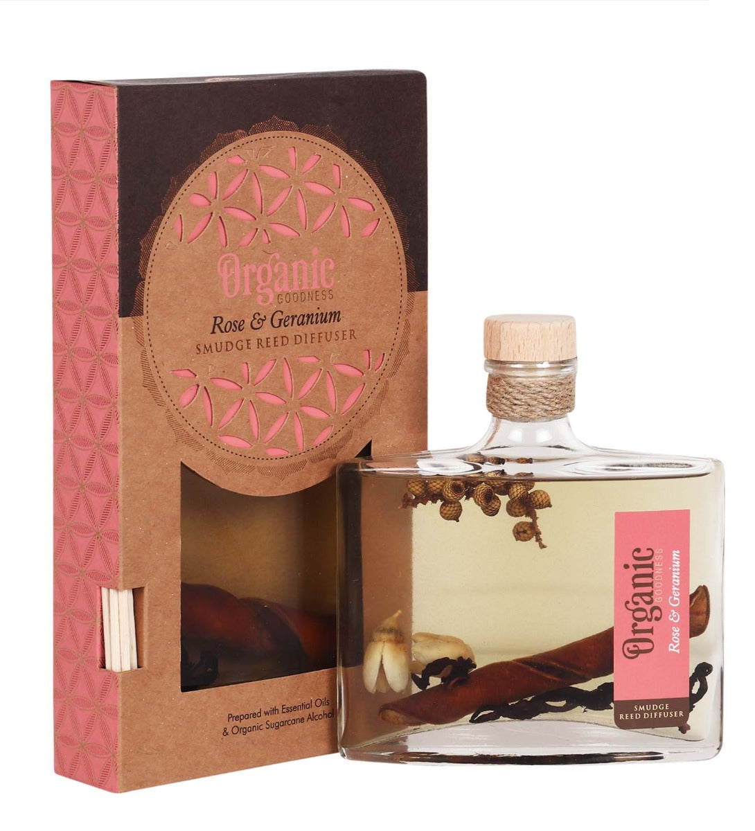 Rose & Geranium Organic Reed Diffuser by Song of India — primary reed diffuser product image