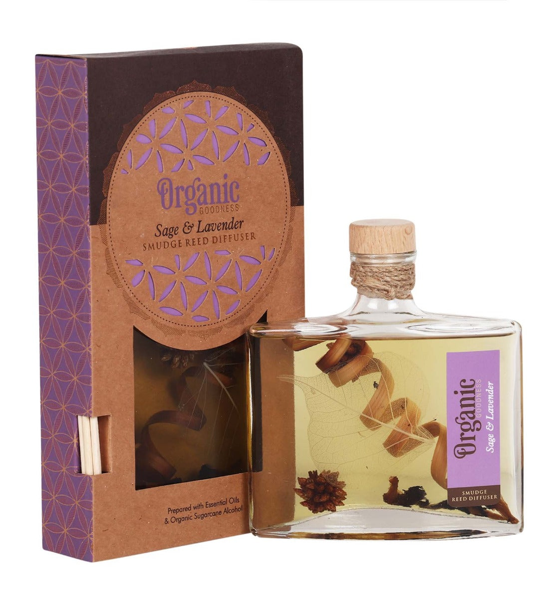 Sage & Lavender Organic Reed Diffuser by Song of India — primary reed diffuser product image