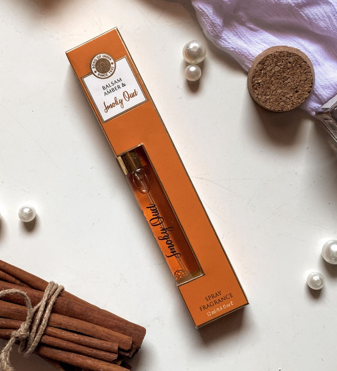 Smoky Oud & Balsam Amber Perfume Spray by Song of India — primary perfume product image