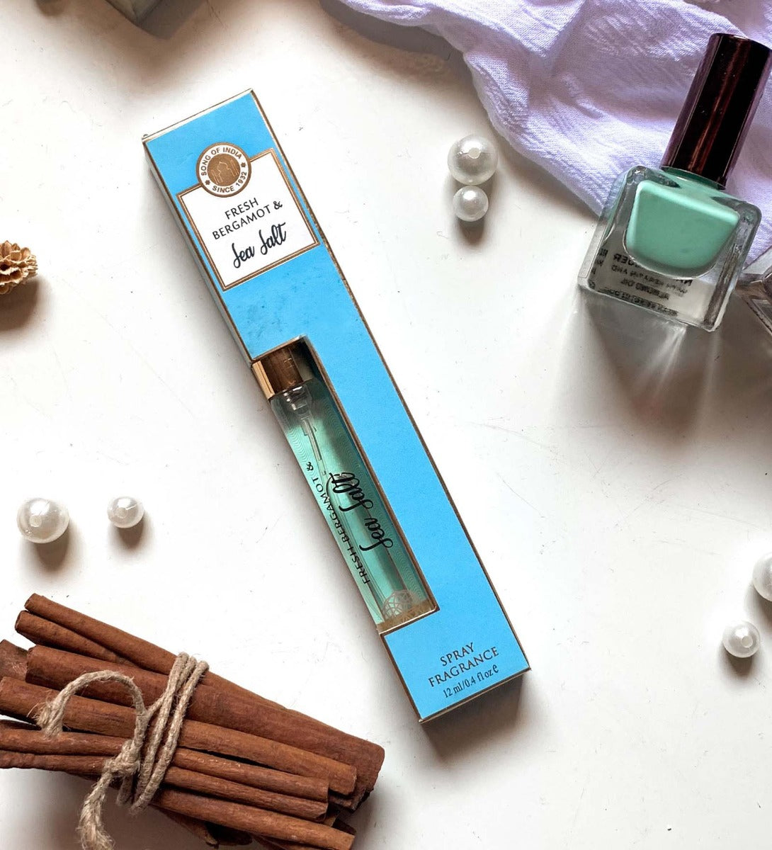Sea Salt & Fresh Bergamot Perfume Spray 12ml — main product image